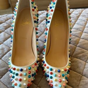 Christian Louboutin Multicolor Spiked Women's Shoes